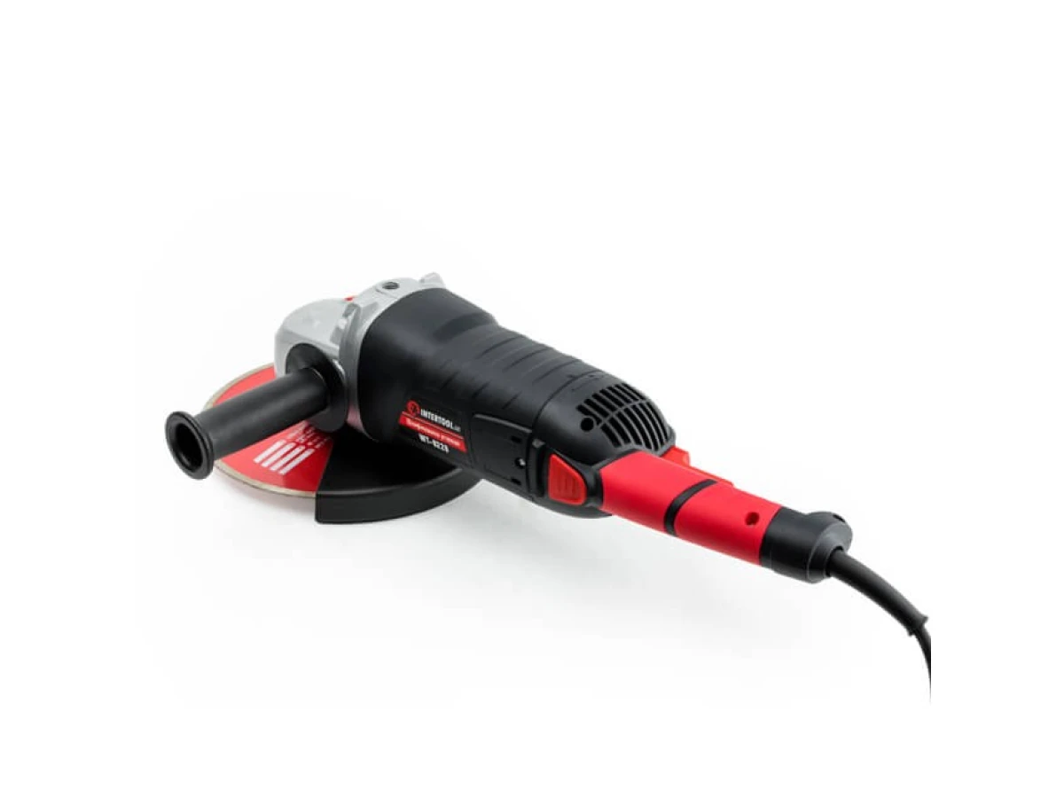 Шліфмашина кутова 2400 Вт, діаметр круга 230 мм, 6300 об/хв, плавний пуск INTERTOOL WT-0228 