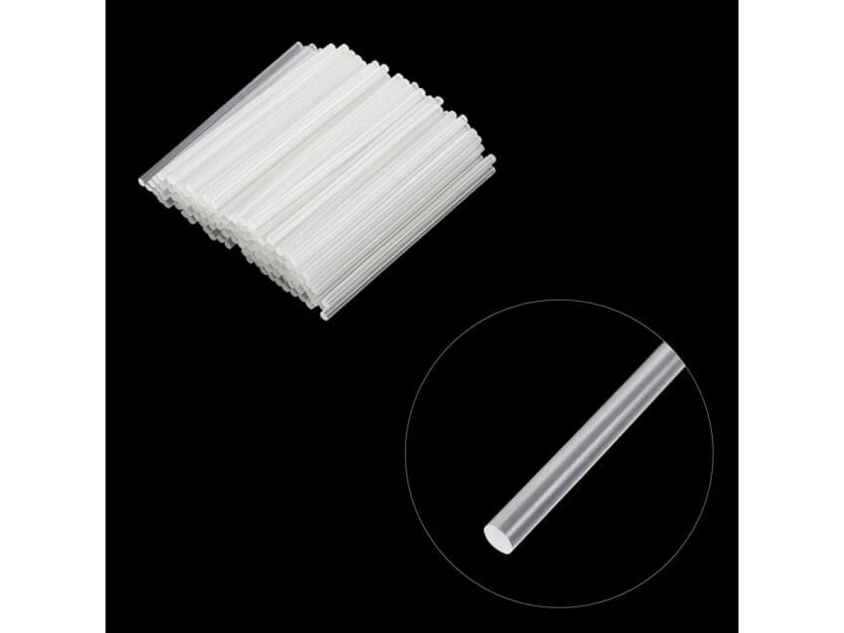 Комплект стрижнів клейових прозорих 7,4 мм * 200 мм, уп. 1 кг INTERTOOL RT-1036 