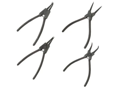 Набiр щипців для зняття і встановлення стопорних кілець 150 мм, 4 шт INTERTOOL HT-7001