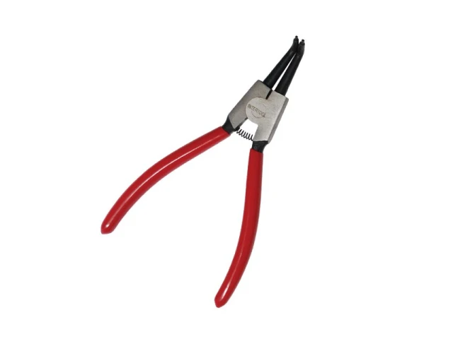 Щипці для зняття стопорных кілець вигнуті на розтиск 180мм INTERTOOL HT-7014 