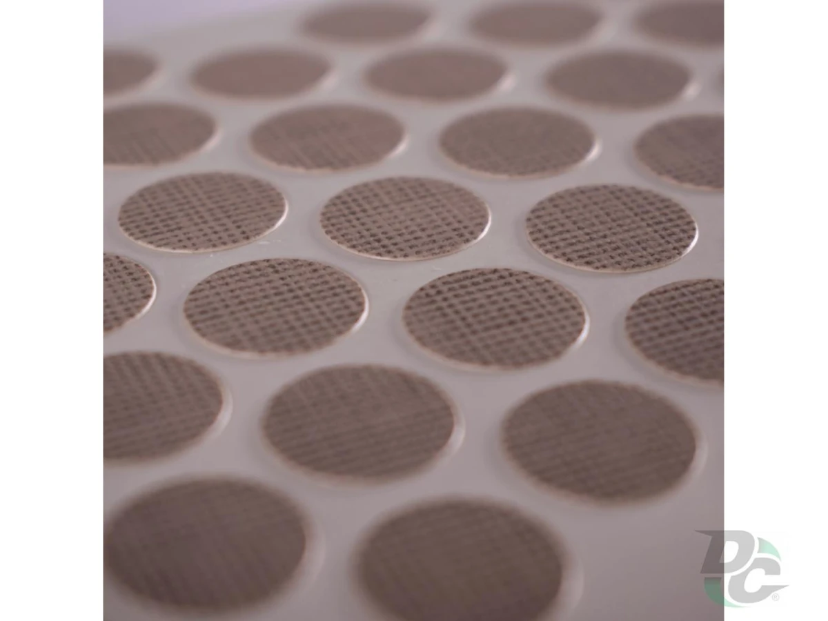 Заглушка самоклеющаяся на конфирмат текстиль бежевый 2732 (F416) 