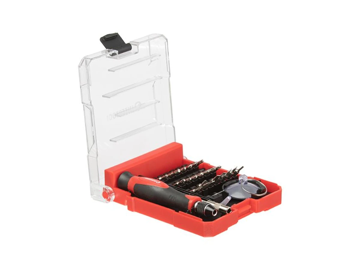 Викрутка прецизійна з комплектом насадок 29 од, Cr-V INTERTOOL VT-3336 