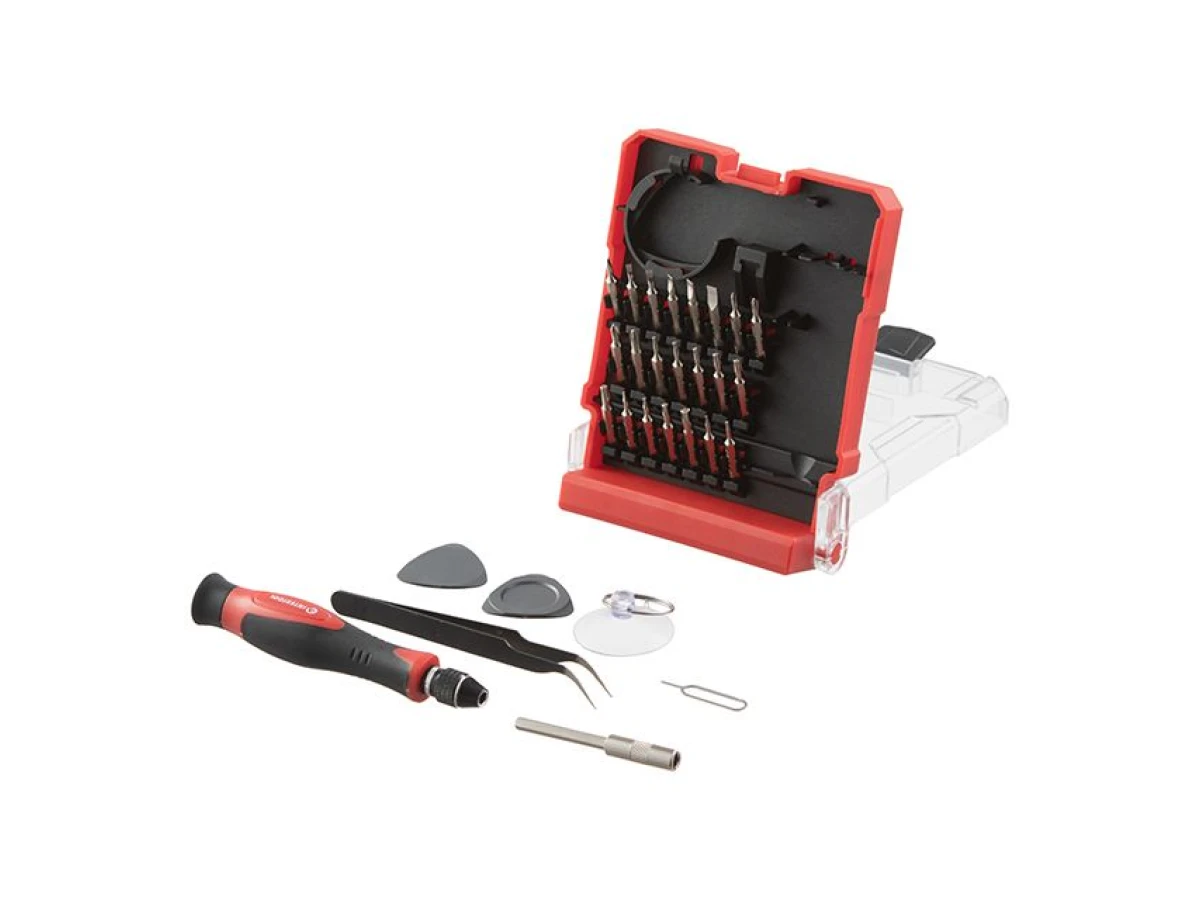 Викрутка прецизійна з комплектом насадок 29 од, Cr-V INTERTOOL VT-3336 