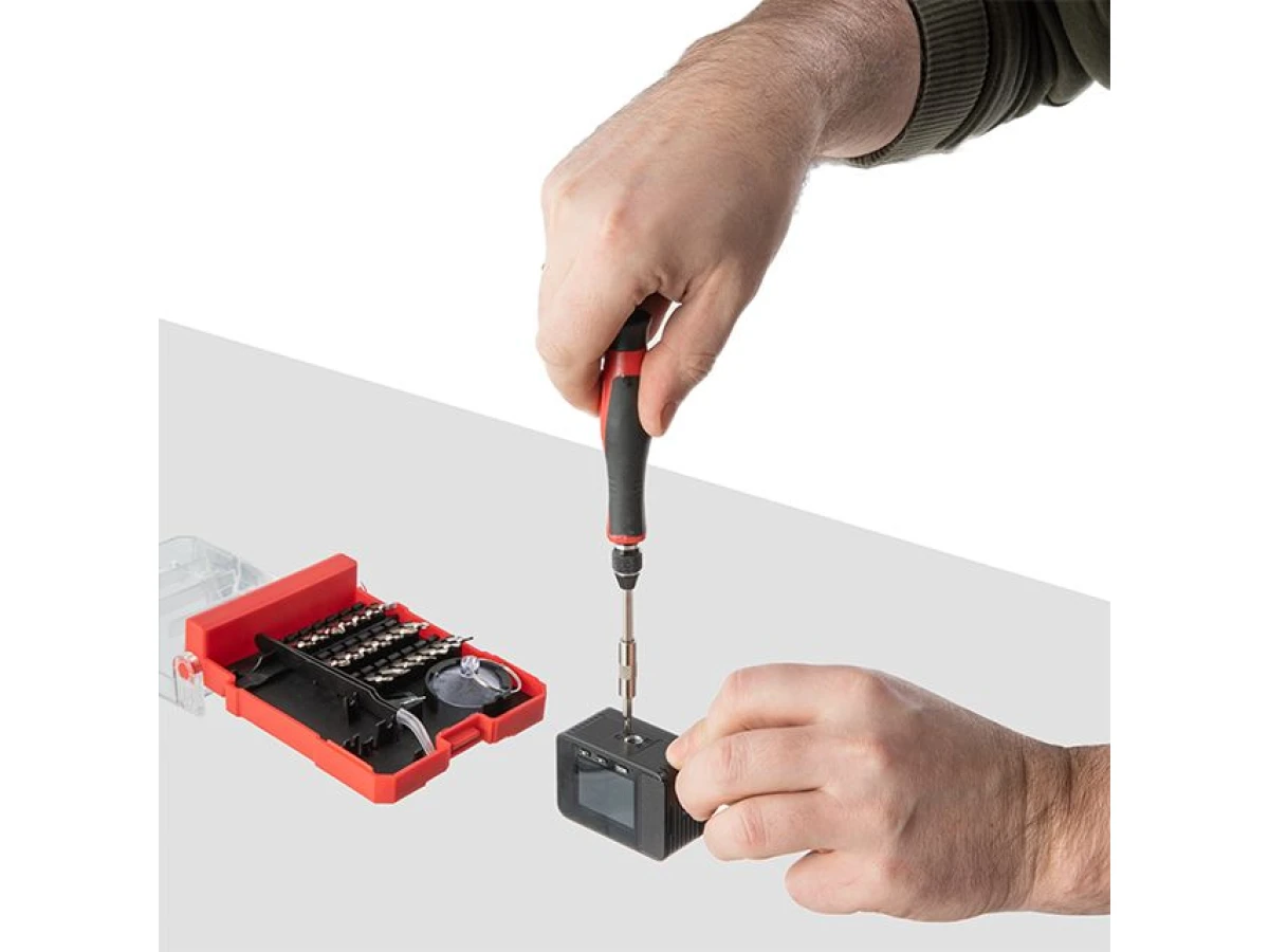 Викрутка прецизійна з комплектом насадок 29 од, Cr-V INTERTOOL VT-3336 