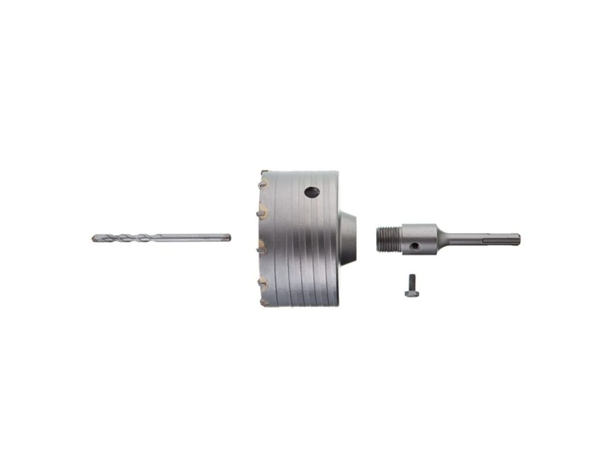 Комплект: Свердло корончасте по бетону 105 мм + Перехідник SDS Plus 100 мм INTERTOOL SD-7105 