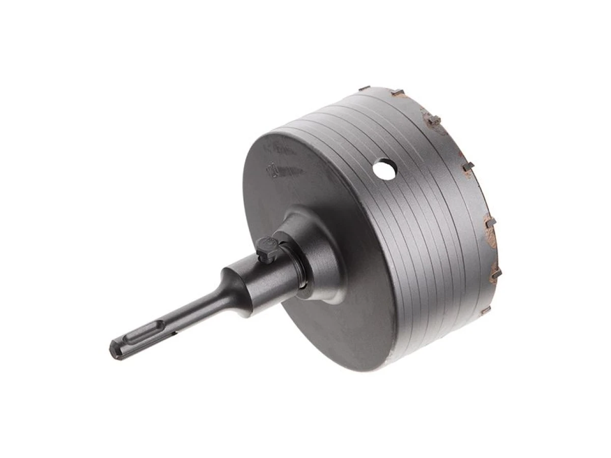 Комплект: Свердло корончасте по бетону 120 мм + Перехідник SDS-plus 100 мм INTERTOOL SD-7120 