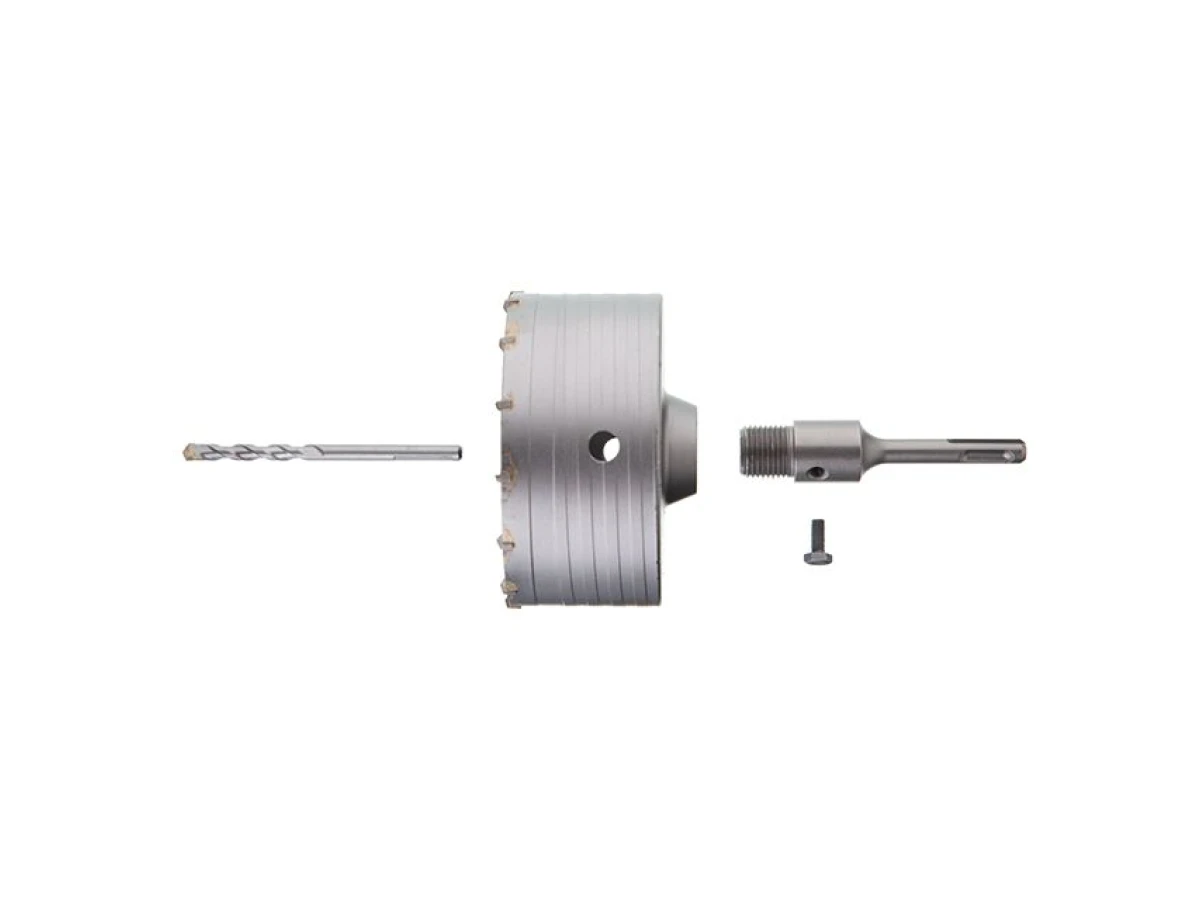 Комплект: Свердло корончасте по бетону 120 мм + Перехідник SDS-plus 100 мм INTERTOOL SD-7120 