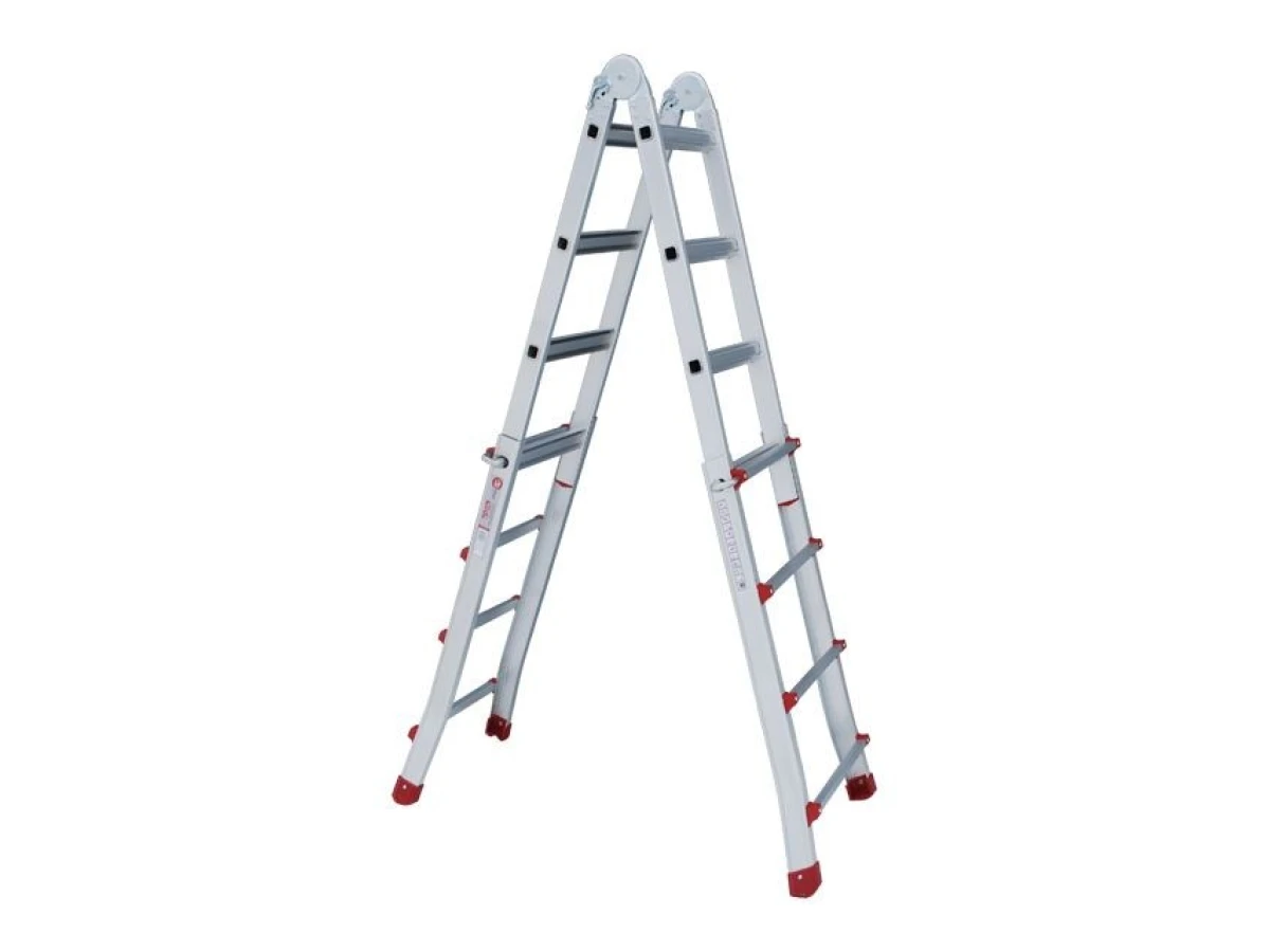 Лестница алюминиевая универсальная раскладная телескопическая 4*4 ступ. INTERTOOL LT-2044 