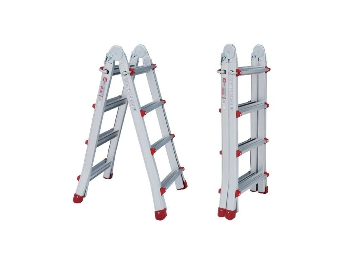 Лестница алюминиевая универсальная раскладная телескопическая 4*4 ступ. INTERTOOL LT-2044 