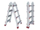 Лестница алюминиевая универсальная раскладная телескопическая 4*4 ступ. INTERTOOL LT-2044 