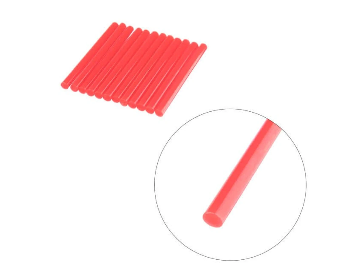 Комплект стрижнів клейових червоних 7,4 мм * 100 мм, 12 шт. INTERTOOL RT-1043 