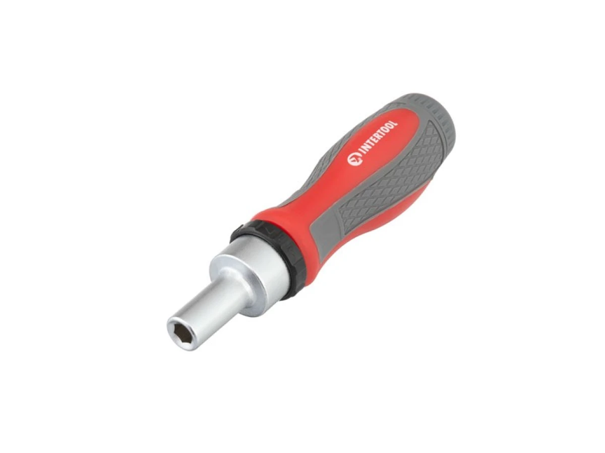 Викрутка реверсивна з комплектом насадок і головок 38 од, STORM INTERTOOL VT-3638 