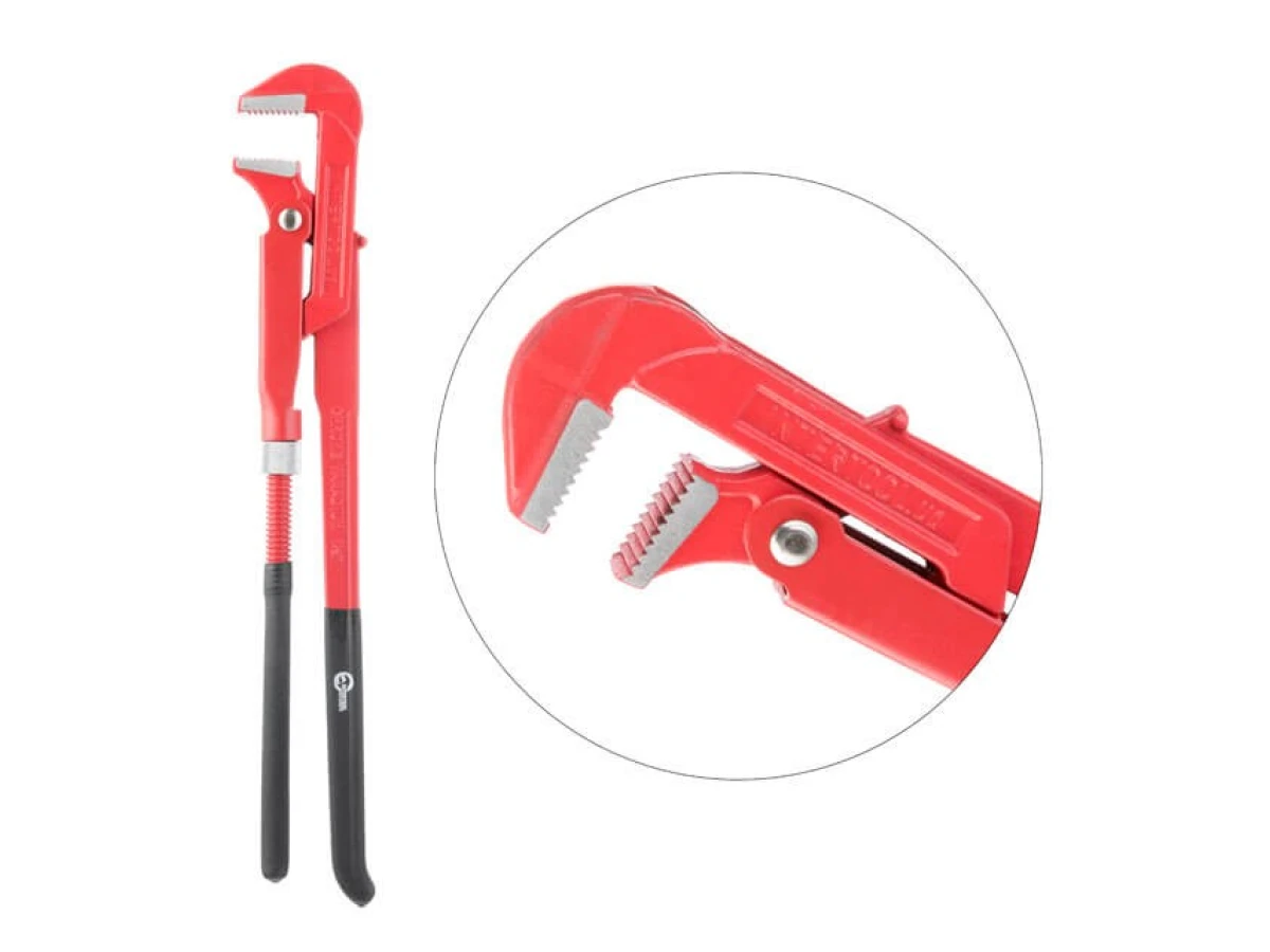 Ключ трубный 1,5", 90° INTERTOOL HT-0188 