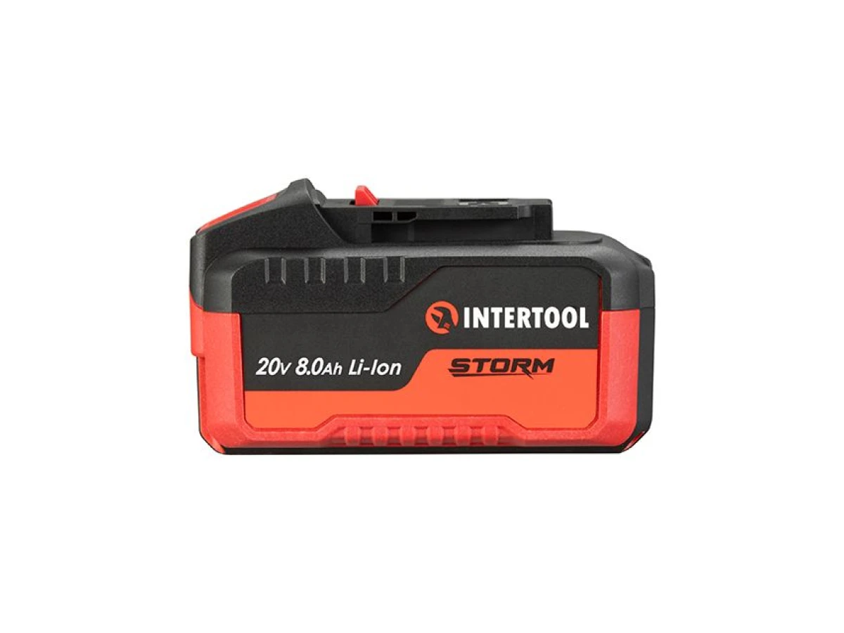 Акумулятор 20 В, літій-іон, 8.0 Ач, індикатор рівня заряду INTERTOOL WT-0343 