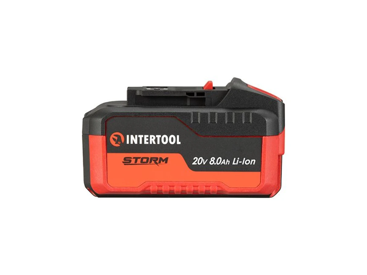 Акумулятор 20 В, літій-іон, 8.0 Ач, індикатор рівня заряду INTERTOOL WT-0343 