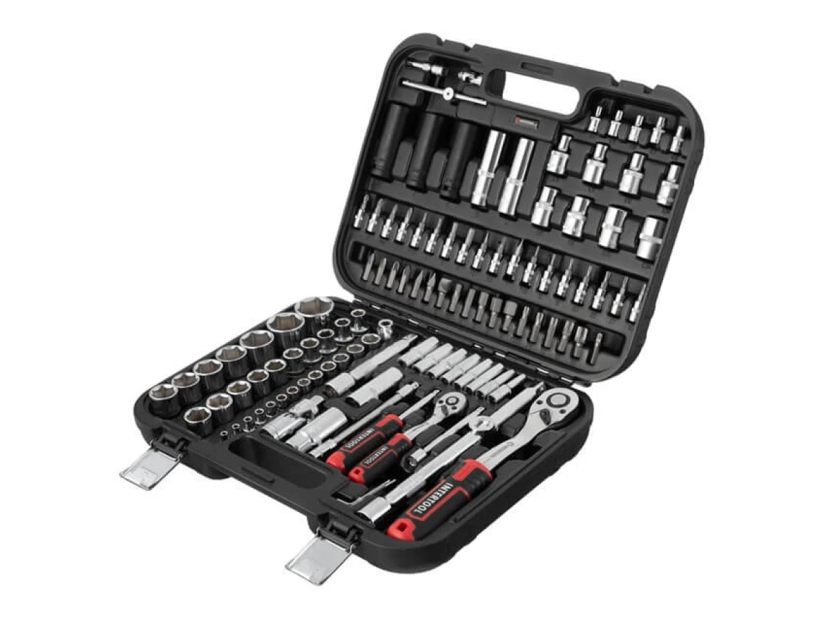 Набір інструментів 1/2 "& 1/4" 111 од., Cr-V STORM INTERTOOL ET-8111 