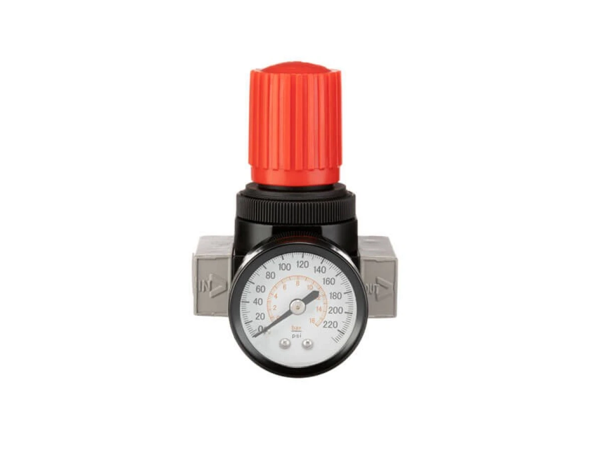 Регулятор тиску 1/4", 1-16 бар, 1600 л/хв, професійний INTERTOOL PT-1429 