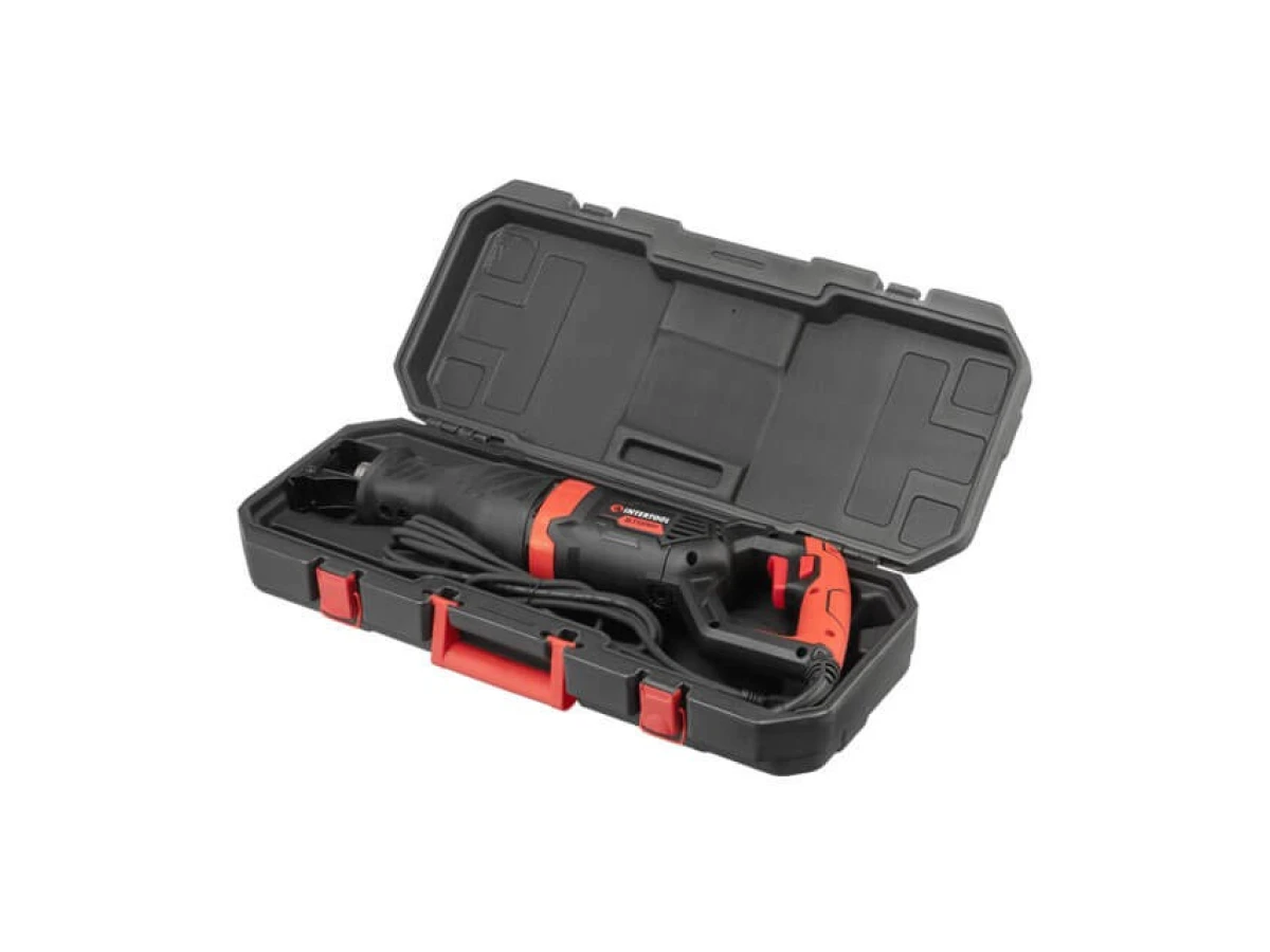 Пила сабельная 1050 Вт, 0-2500 об/мин, ход пилки 28 мм, макс. рез 150 мм, кейс INTERTOOL WT-0401 