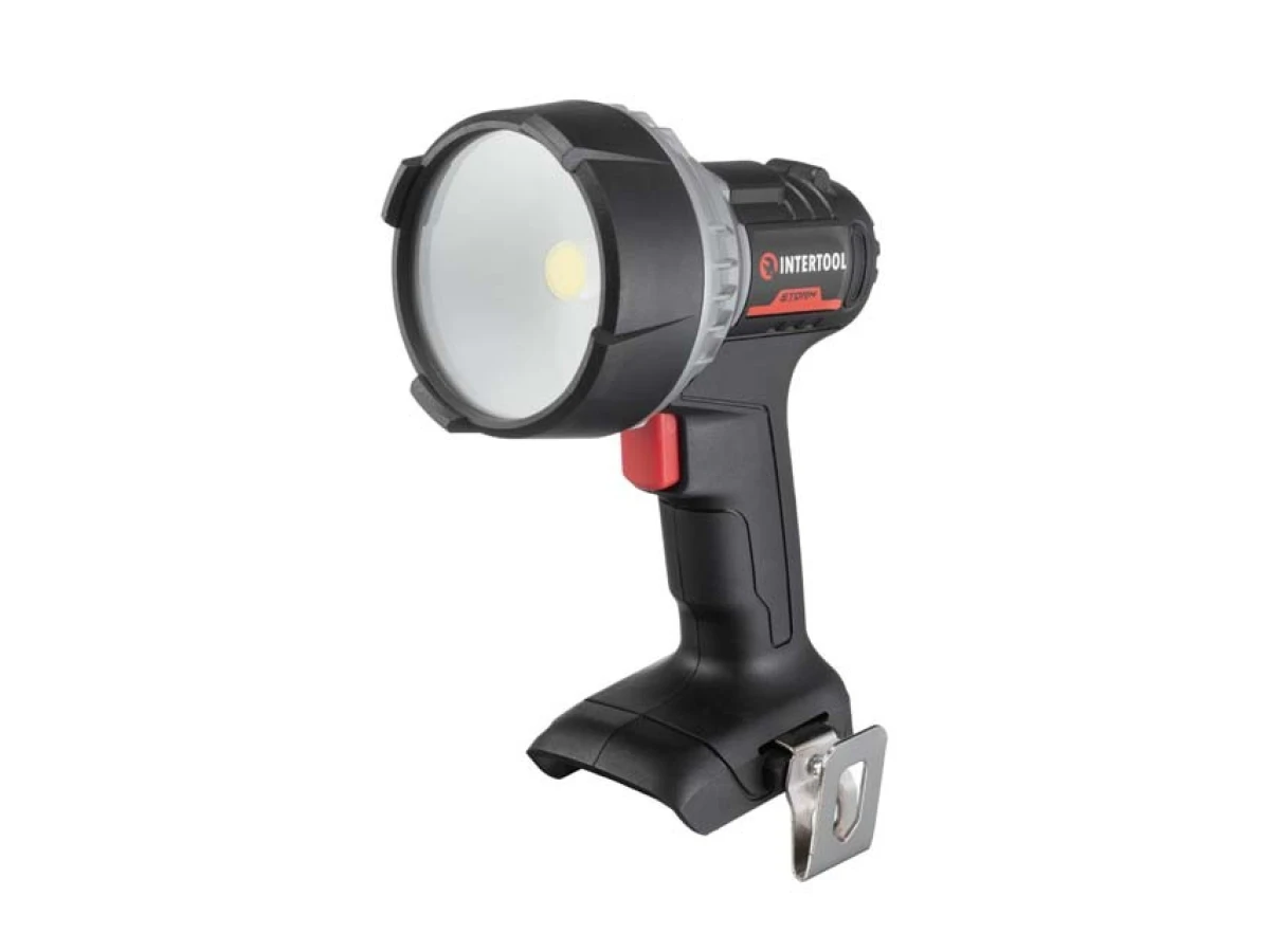 Ліхтар акумуляторний 20 В, LED, 10 Вт, 500/1000 лм, без ЗП та АКБ INTERTOOL WT-0348 