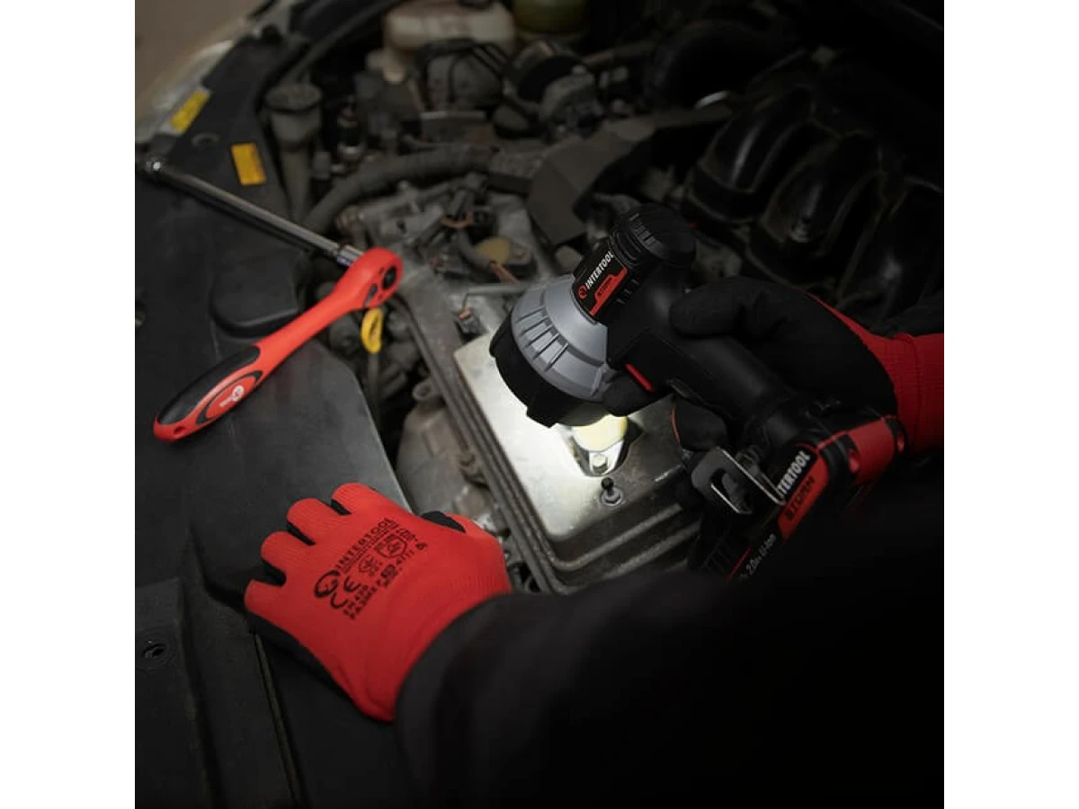 Ліхтар акумуляторний 20 В, LED, 10 Вт, 500/1000 лм, без ЗП та АКБ INTERTOOL WT-0348 