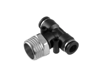 З'єднання цангове Т-подібне для поліуретанових та ін. шлангів 8*8 мм, 1/2