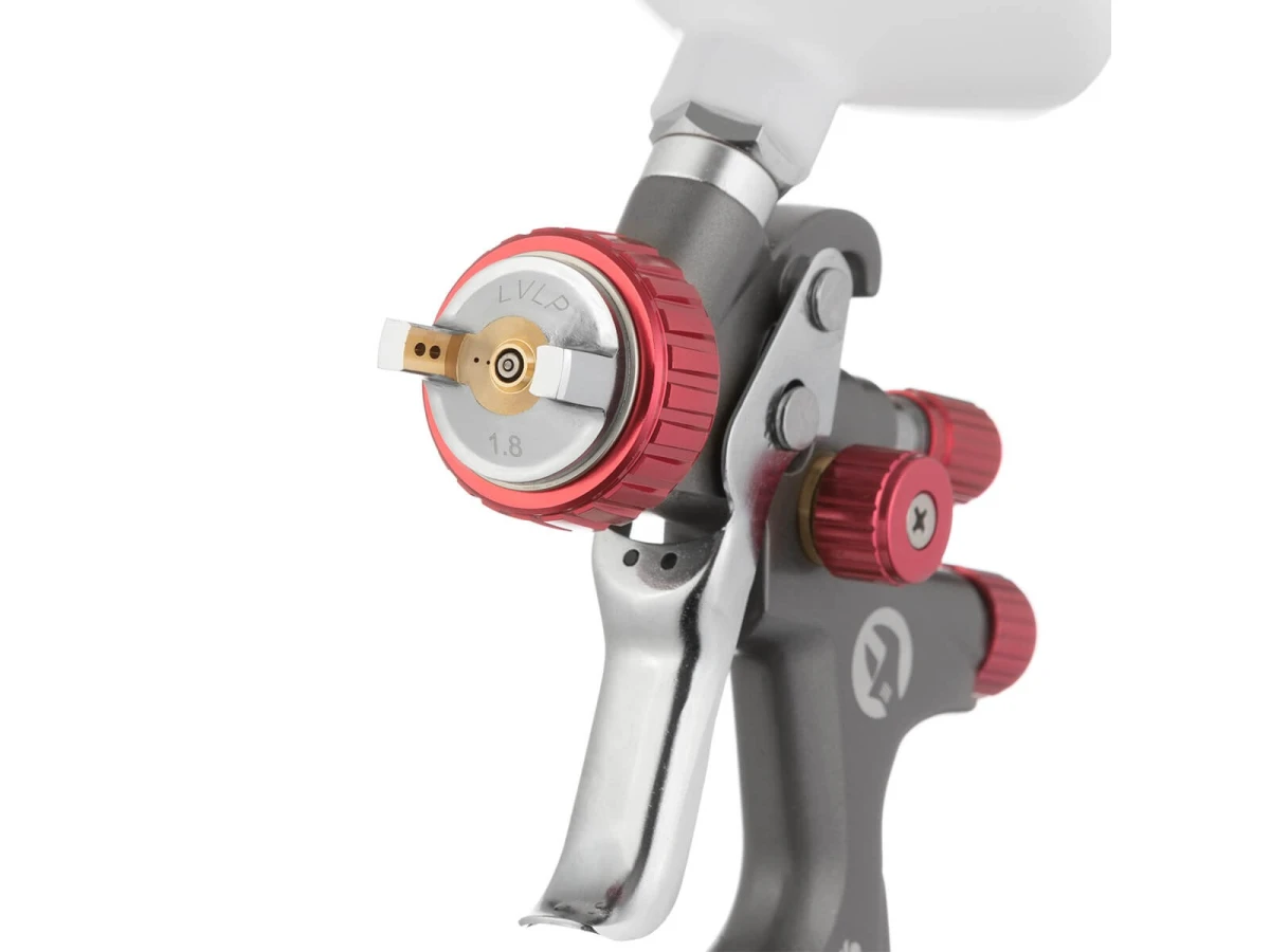 Фарбопульт пневматичний LVLP TEFLON професійний, форсунка 1.8 мм, верхній пластиковий бачок 600 мл., 1.5 бар, STORM INTERTOOL PT-0148 
