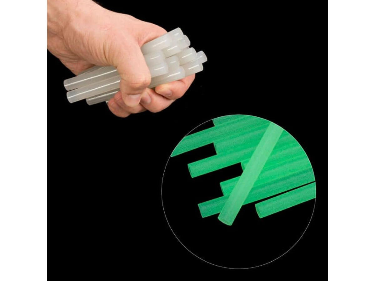 Комплект стрижнів клейових флуоресцентних 11,2 мм * 100 мм, 12 шт INTERTOOL RT-1037 