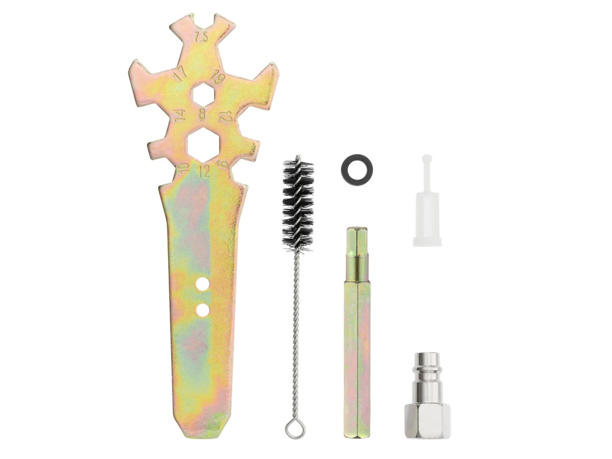 Фарбопульт пневматичний LVLP TEFLON професійний, форсунка 1.8 мм, верхній пластиковий бачок 600 мл., 1.5 бар, STORM INTERTOOL PT-0148 