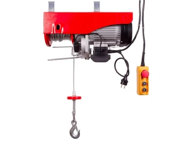 Лебедка электрическая 220/230В, 1600Вт, 500/999кг, трос 5.6мм*12м INTERTOOL GT1483