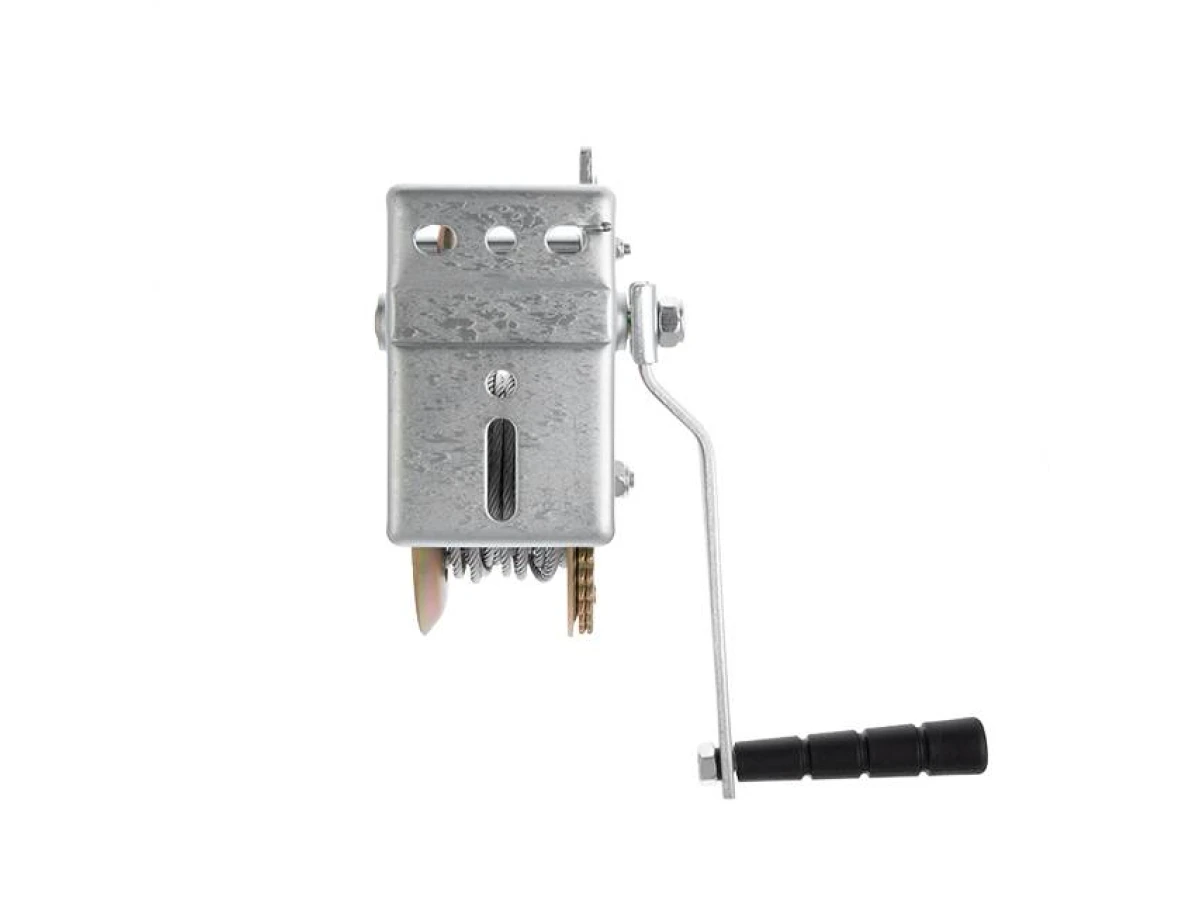 Лебедка рычажная барабанная стальной трос тяговое усилие 450 кг INTERTOOL GT1454 