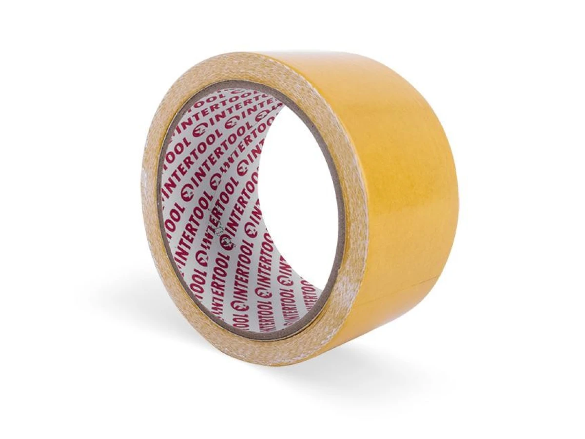 Скотч двосторонній 50мм * 10м на тканинній основі INTERTOOL KT-0962 