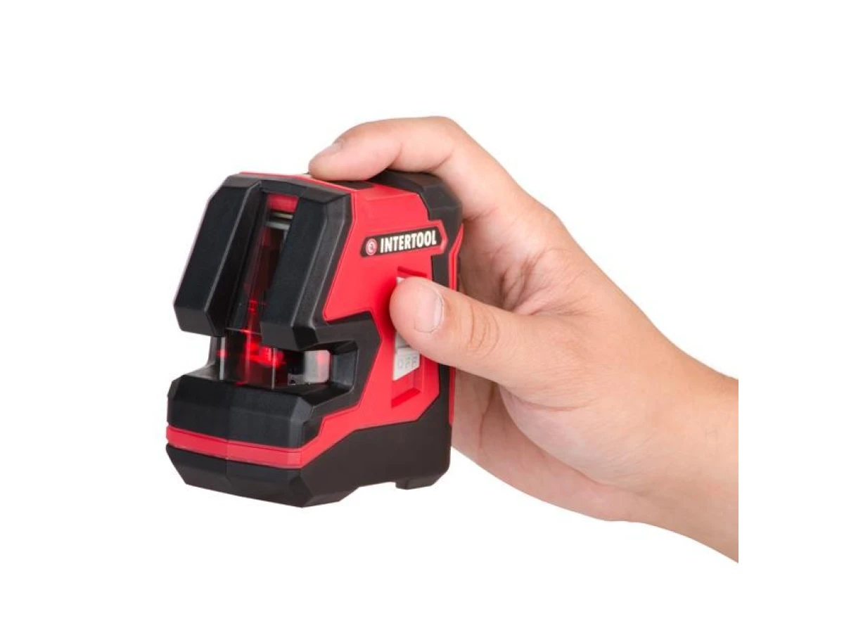 Уровень лазерный 180°, 2 лазерные головки INTERTOOL MT-3051 