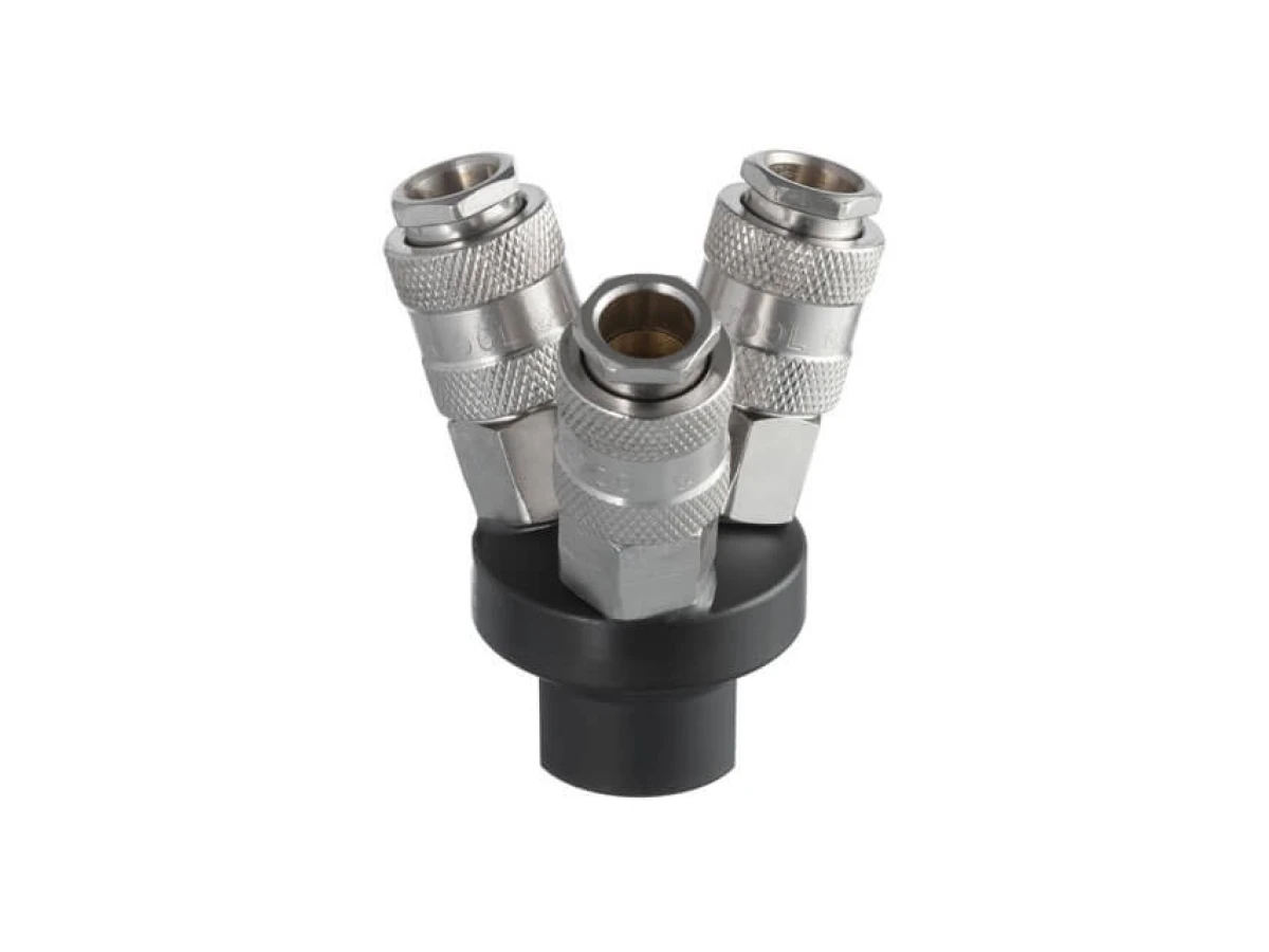 Розгалужувач повітря 1/4 "на 3 виходи, W-подібний, з швидкороз'ємними з'єднаннями, 10bar INTERTOOL PT-1853 