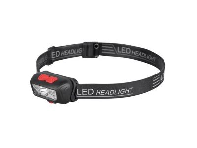 Ліхтар налобний акумуляторний XPE+2SMD+2RED SMD, 6 режимів роботи, сенсор, STORM INTERTOOL LB-0310