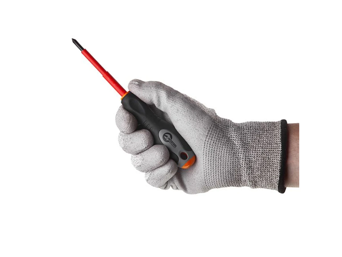 Викрутка хрестова ізольована PH1 * 80 мм, 1000 В INTERTOOL VT-3211 