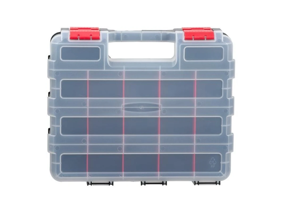 Пластиковий органайзер, двосторонній, 12.5", 2 в 1, 320*270*80 мм INTERTOOL BX-4022 