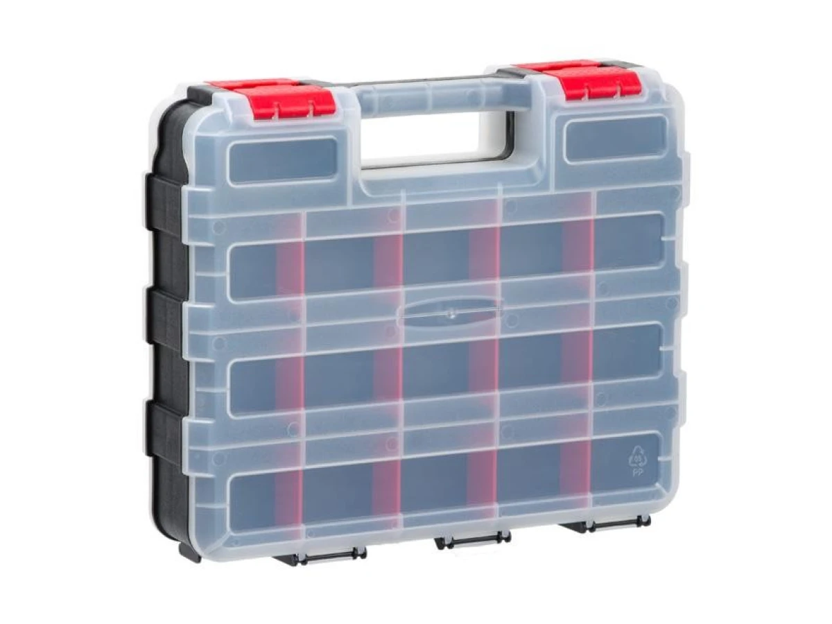 Пластиковий органайзер, двосторонній, 12.5", 2 в 1, 320*270*80 мм INTERTOOL BX-4022 