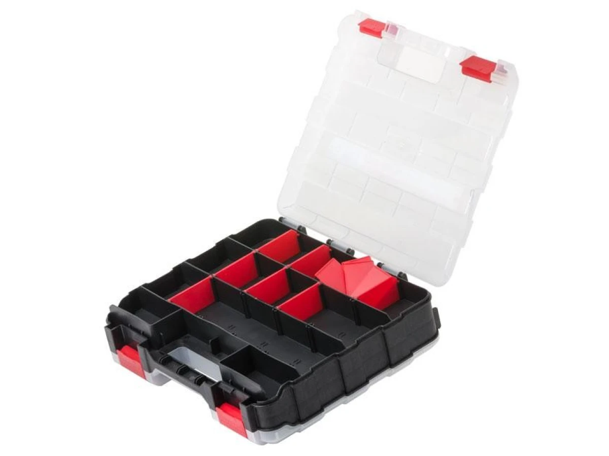 Пластиковий органайзер, двосторонній, 12.5", 2 в 1, 320*270*80 мм INTERTOOL BX-4022 