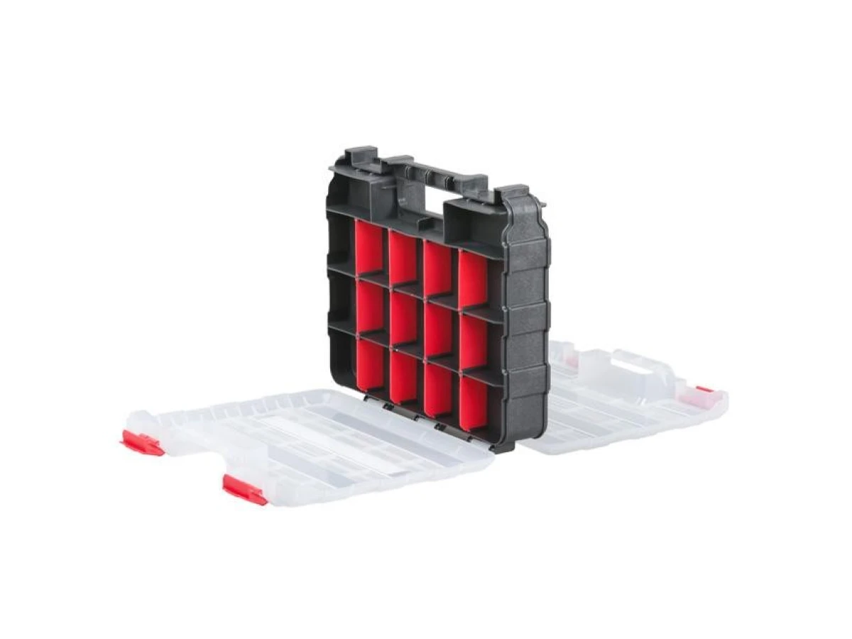 Пластиковий органайзер, двосторонній, 12.5", 2 в 1, 320*270*80 мм INTERTOOL BX-4022 