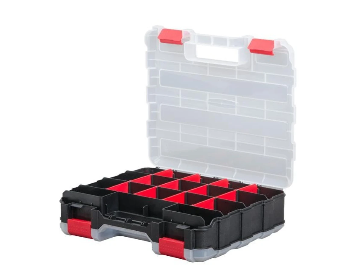 Пластиковий органайзер, двосторонній, 12.5", 2 в 1, 320*270*80 мм INTERTOOL BX-4022 