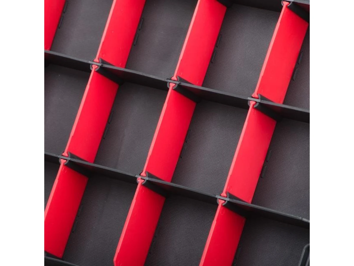 Пластиковий органайзер, двосторонній, 12.5", 2 в 1, 320*270*80 мм INTERTOOL BX-4022 