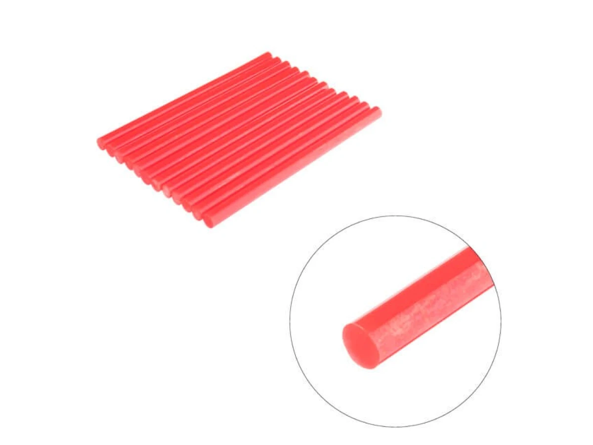 Комплект стрижнів клейових червоних 11,2 мм * 200 мм, 12 шт. INTERTOOL RT-1042 