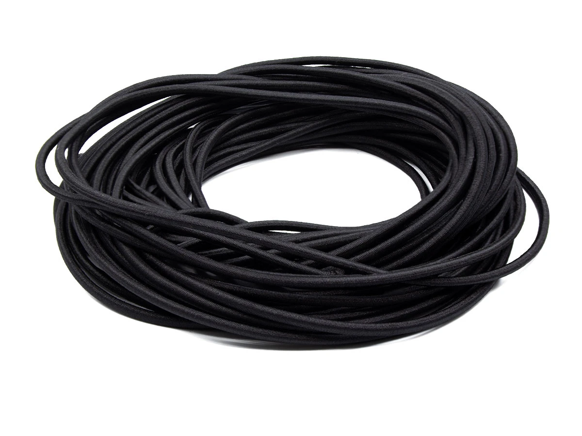 Резинка G- 2,5 круглая чорная (100м) 
