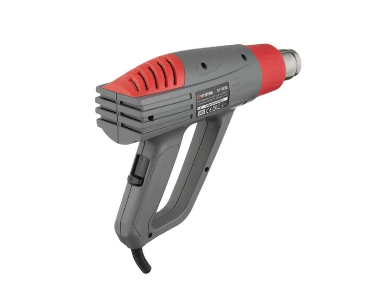 Фен технический 2000 Вт, 3 режима, 60-600 °C, 300-500 л/мин INTERTOOL DT-2420 