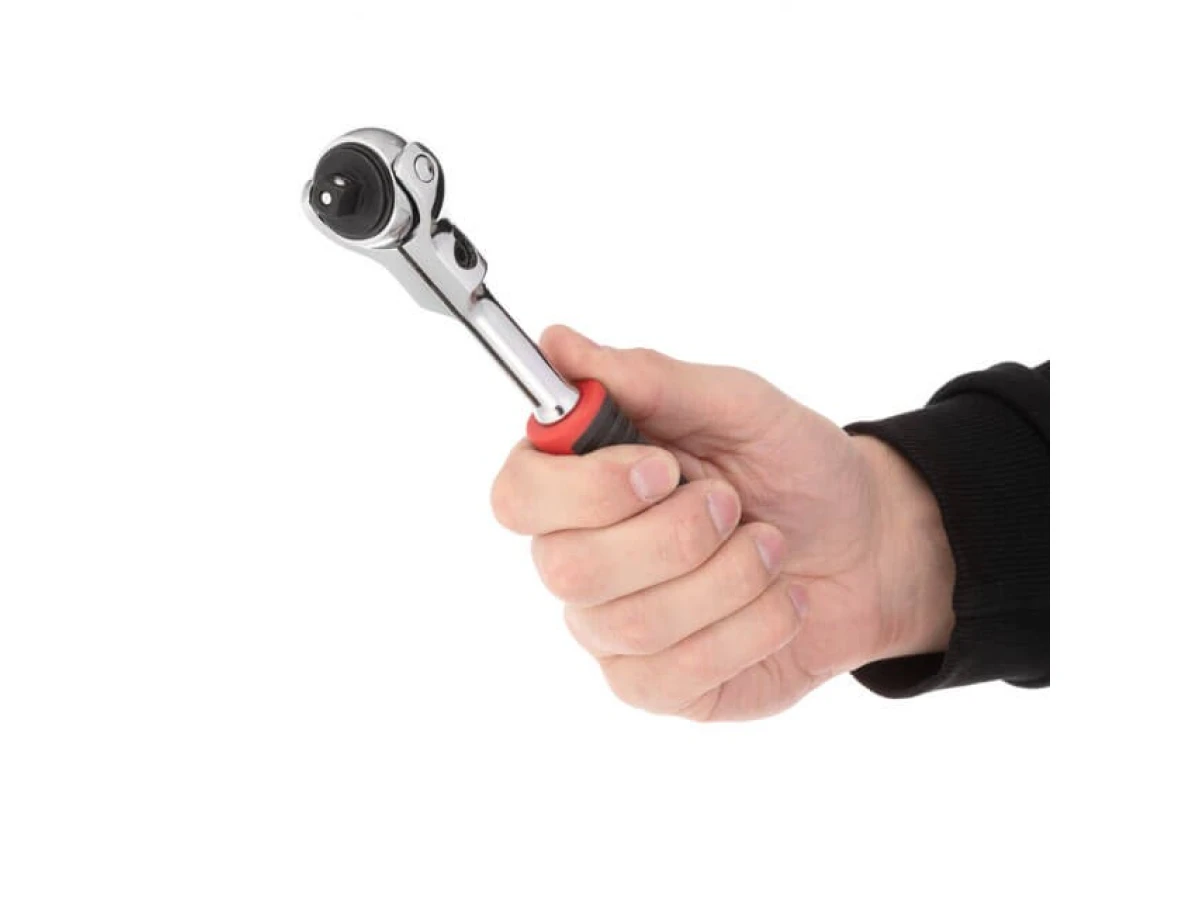 Рукоятка с храповым механизмом поворотная, 72 зуба 3/8", Cr-V STORM INTERTOOL ET-8008 