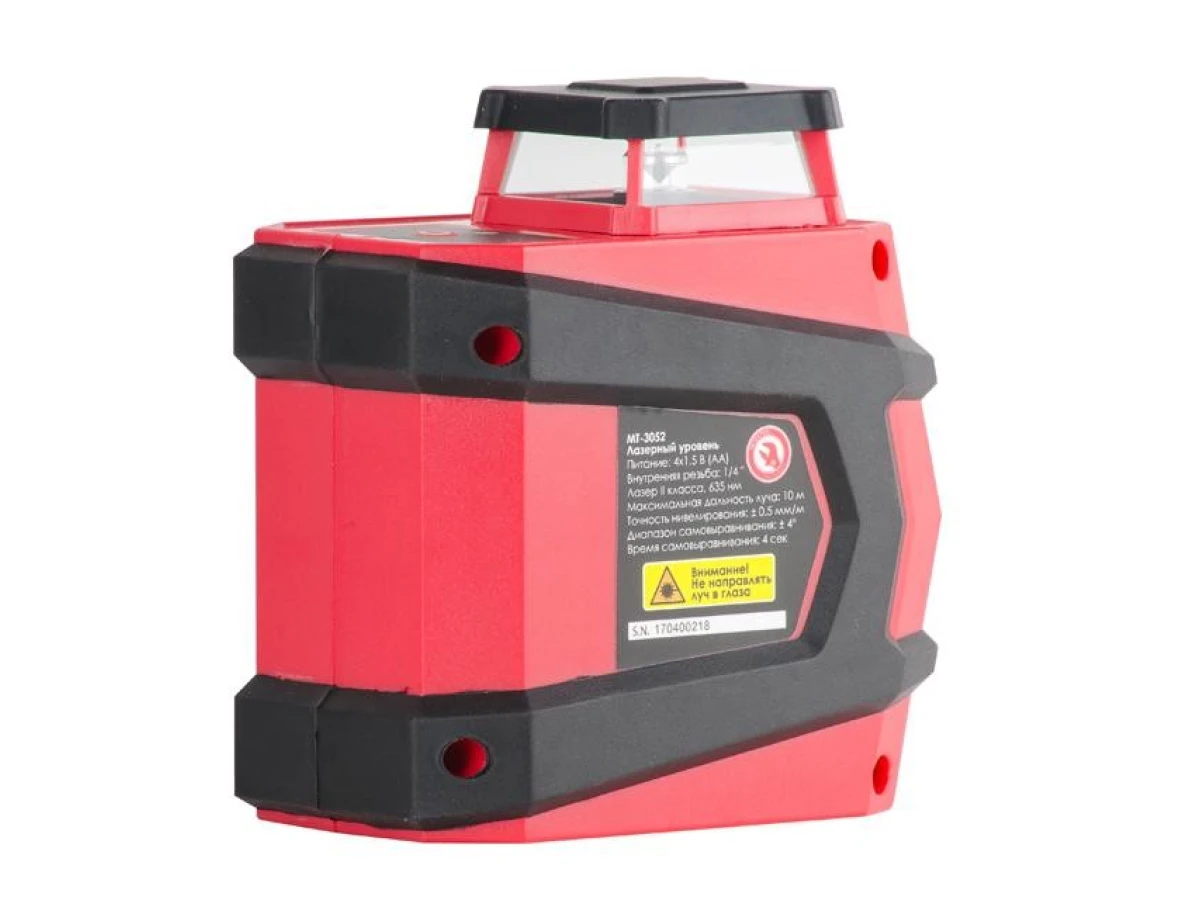 Уровень лазерный 360°, 2 лазерные головки INTERTOOL MT-3052 