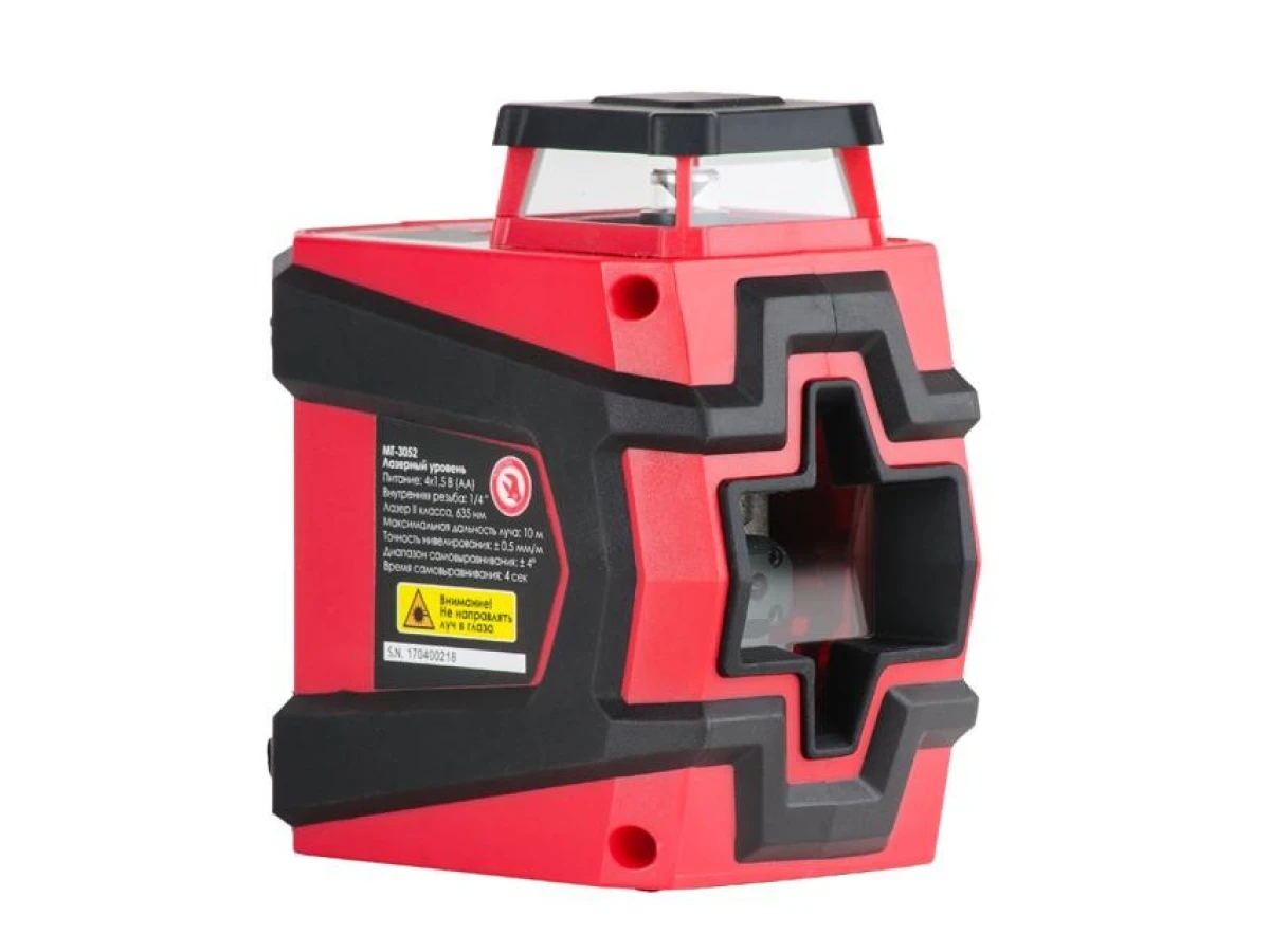 Уровень лазерный 360°, 2 лазерные головки INTERTOOL MT-3052 