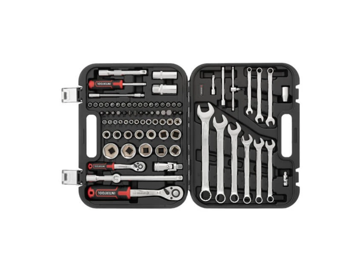 Набор инструментов 1/2" & 1/4", 82 ед., Cr-V STORM INTERTOOL ET-8082 