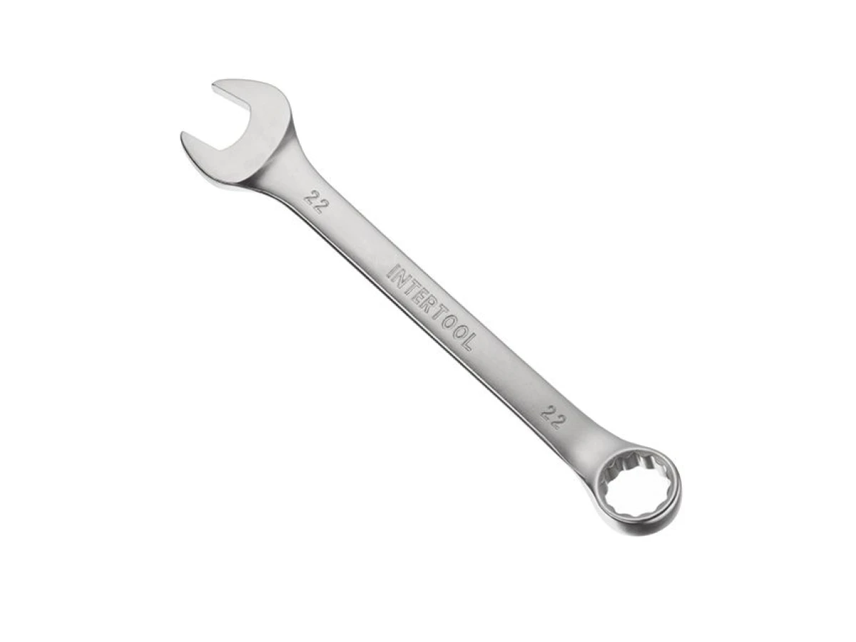 Ключ комбінований 22 мм  CrV INTERTOOL HT-1222 