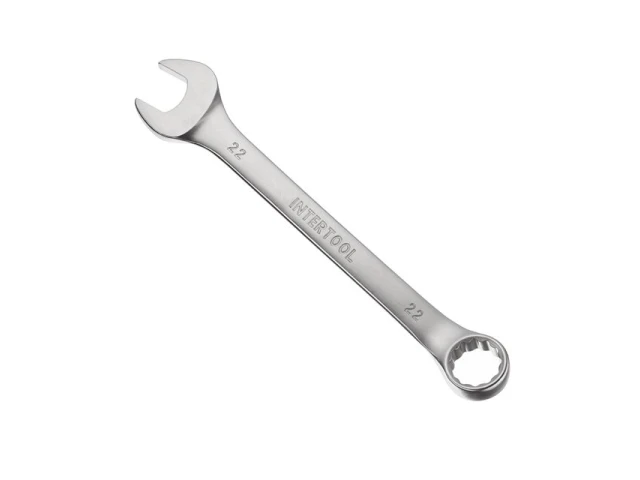 Ключ комбінований 22 мм  CrV INTERTOOL HT-1222 